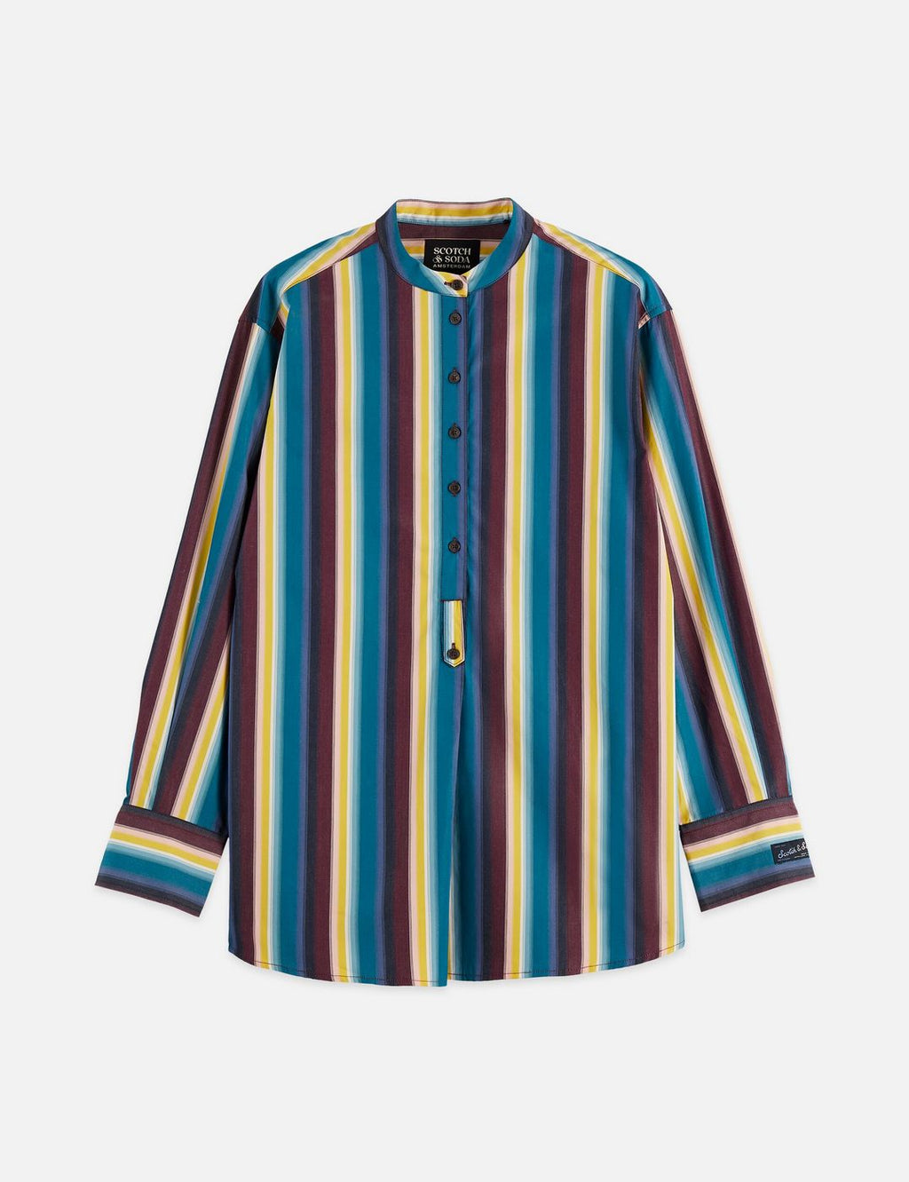 Chemise Relaxed Striped - El Cosmico Stripe Deep Lagoon