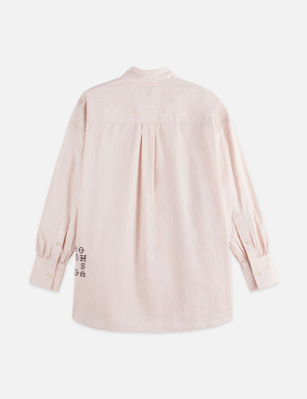 Chemise Embroidery Girlfriend - Rose Dust Stripe