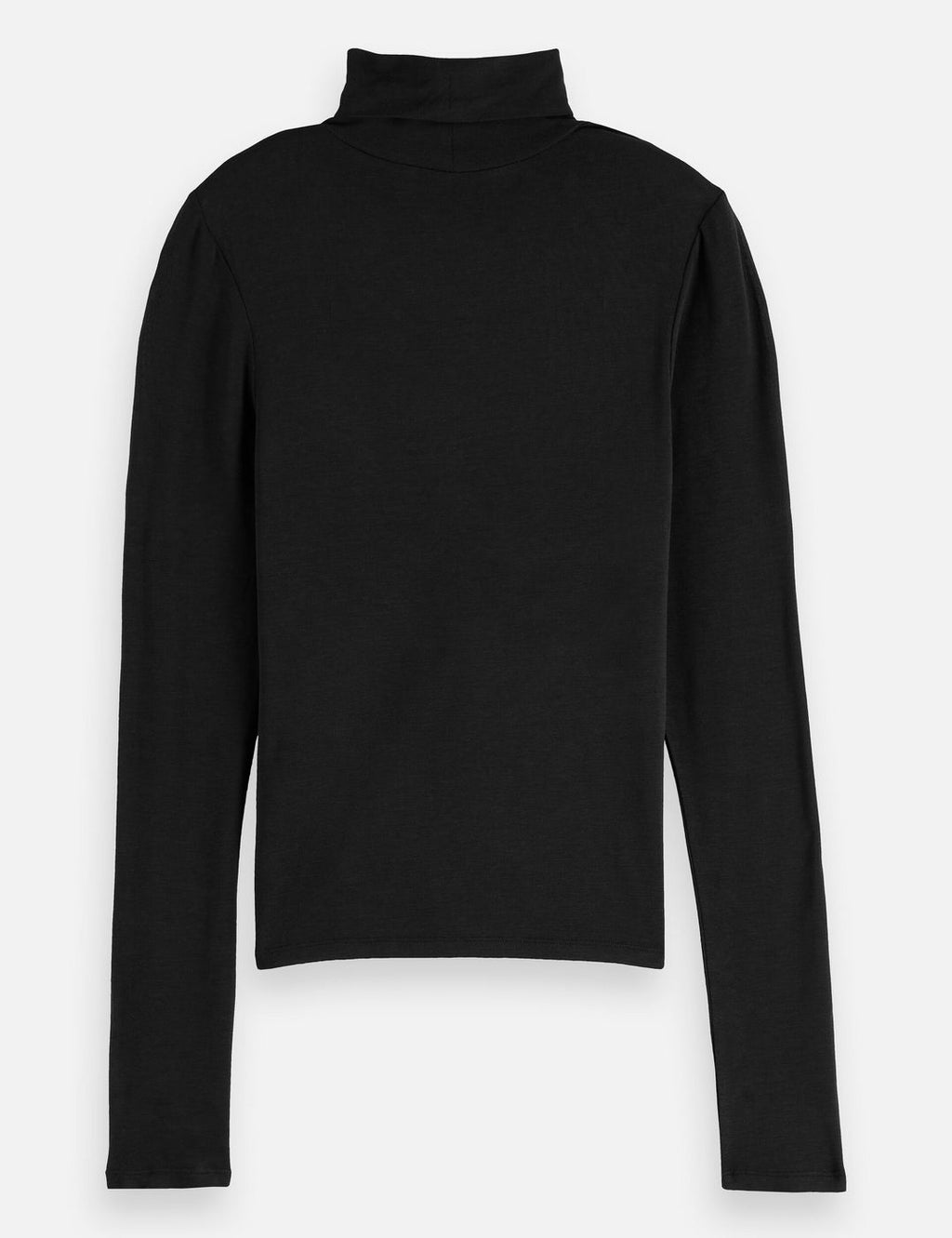 T-shirt Core Roll Up Neck Long Sleeve - Black