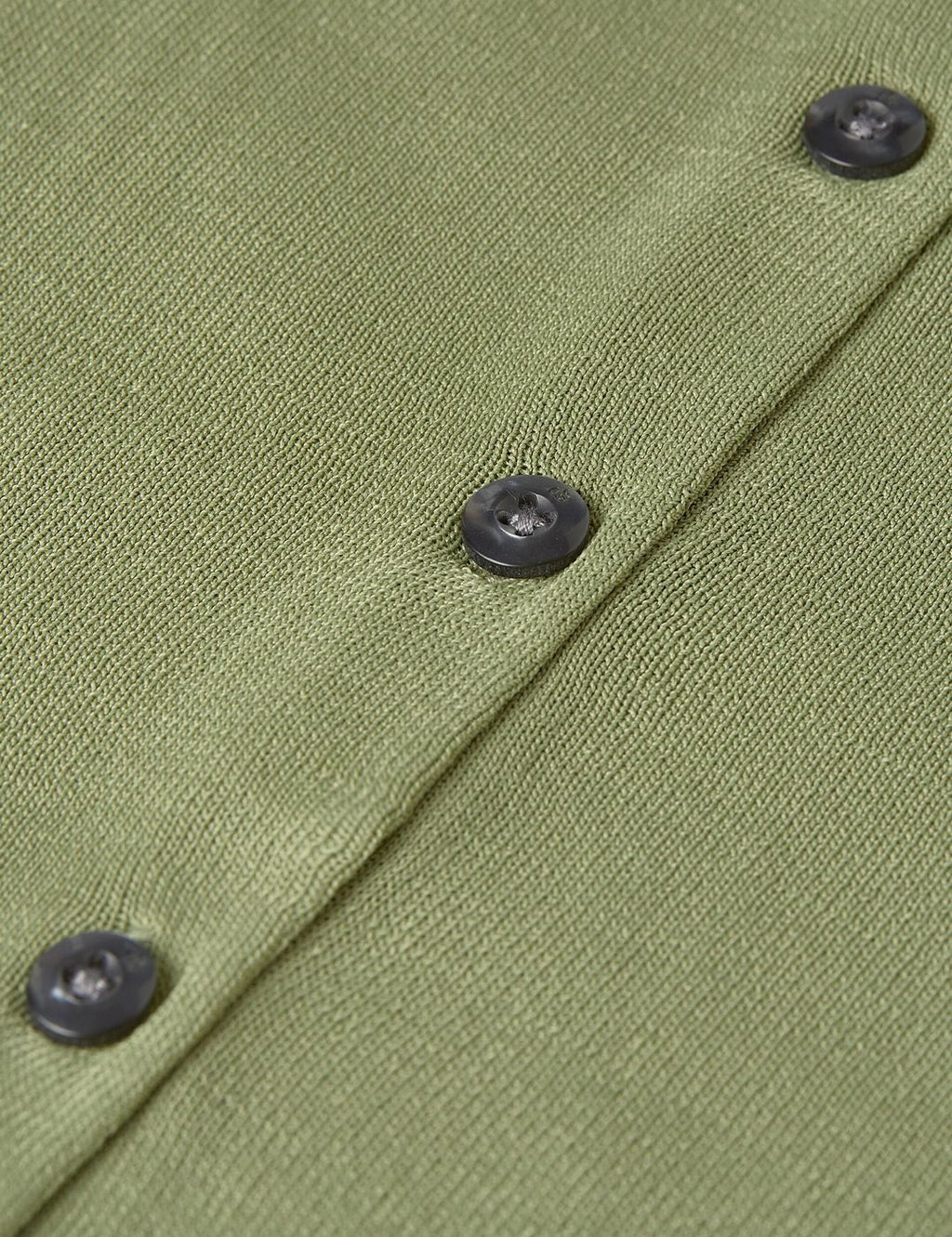 Cardigan Stripe Trim Relaxed - Oil Green
