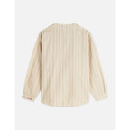 Chemise Cotton Linen Bib - Fog Stripe