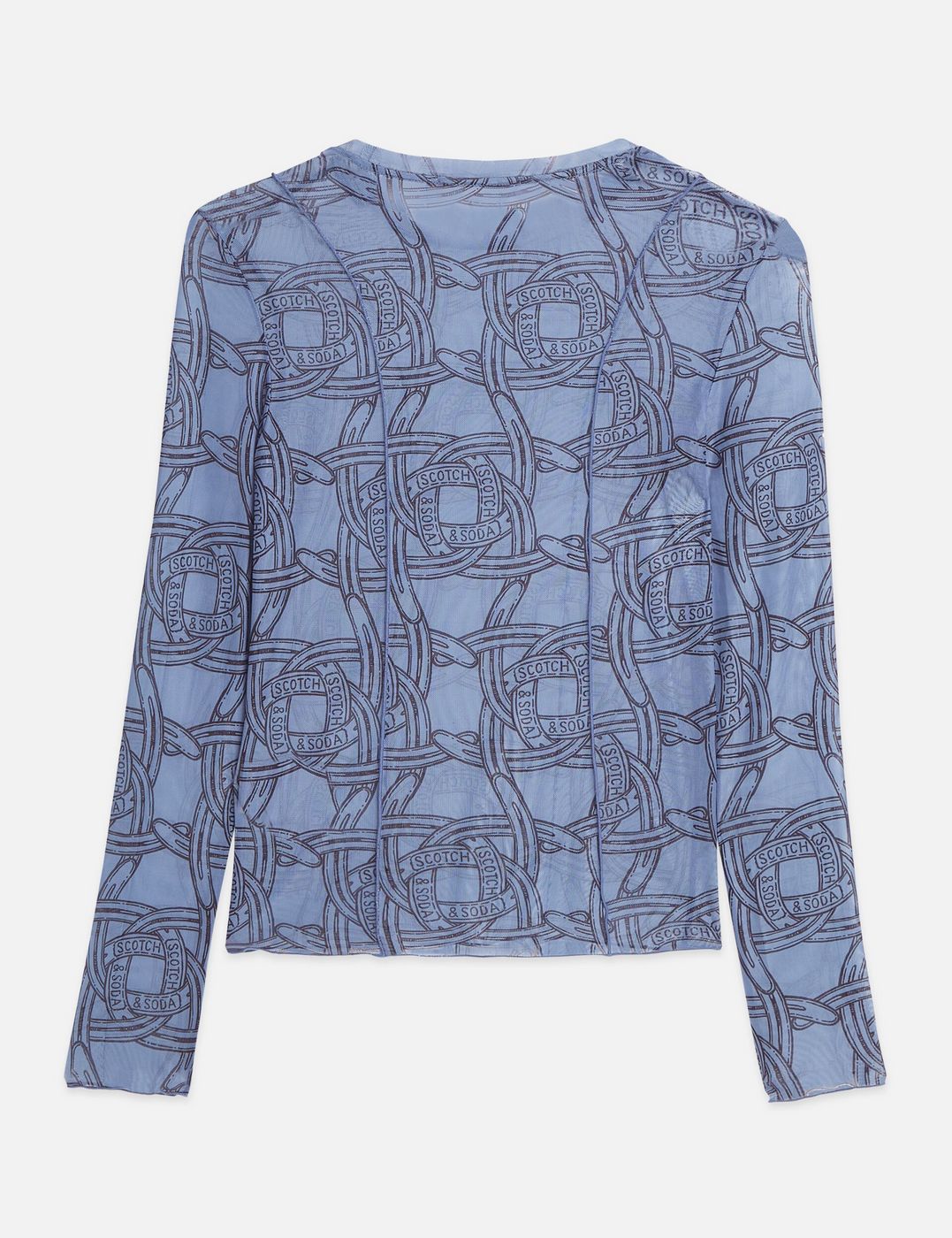 T-shirt Printed Mesh Long Sleeve - Horseshoes Infinity
