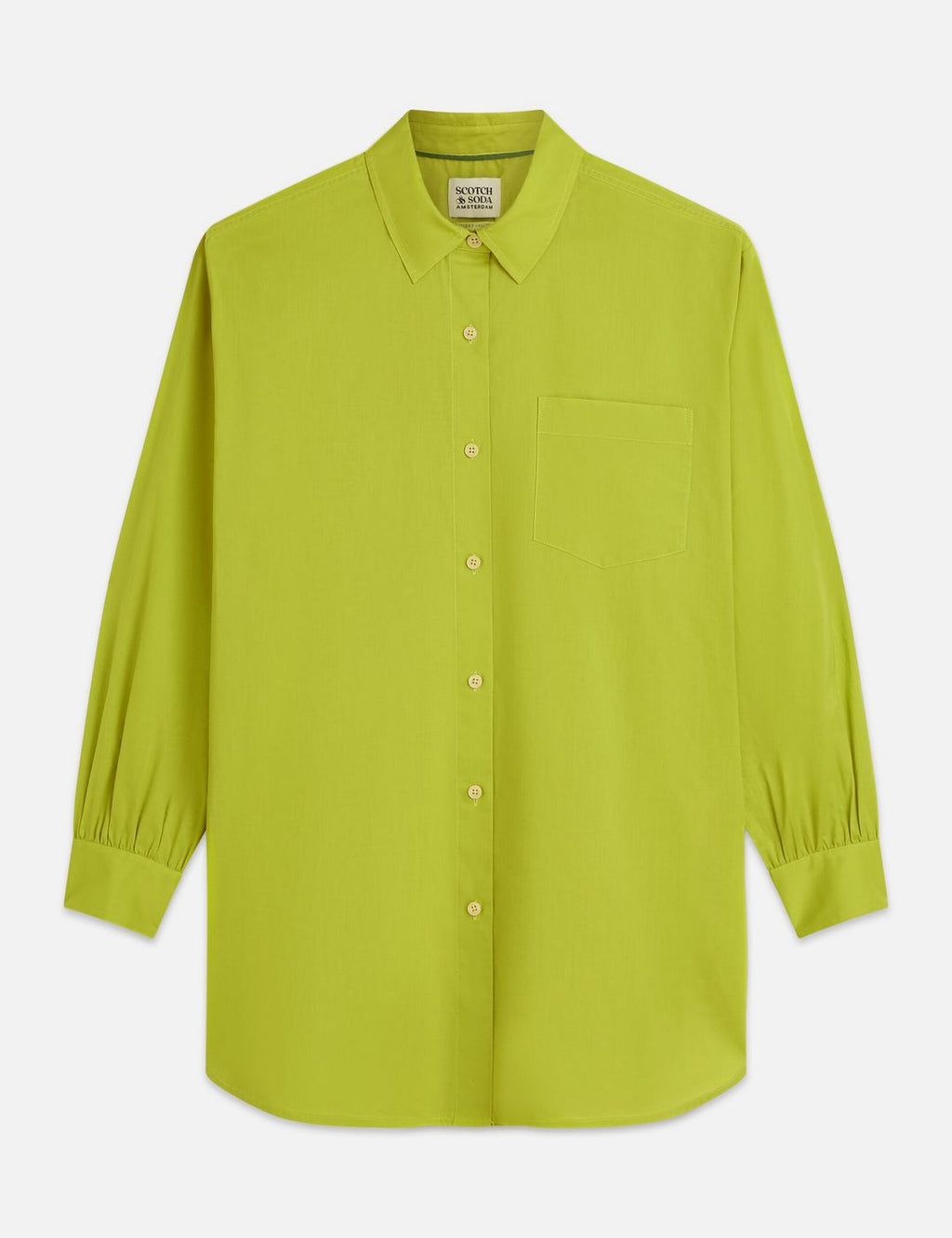 Chemise Cotton Voile Oversized - Green Oasis
