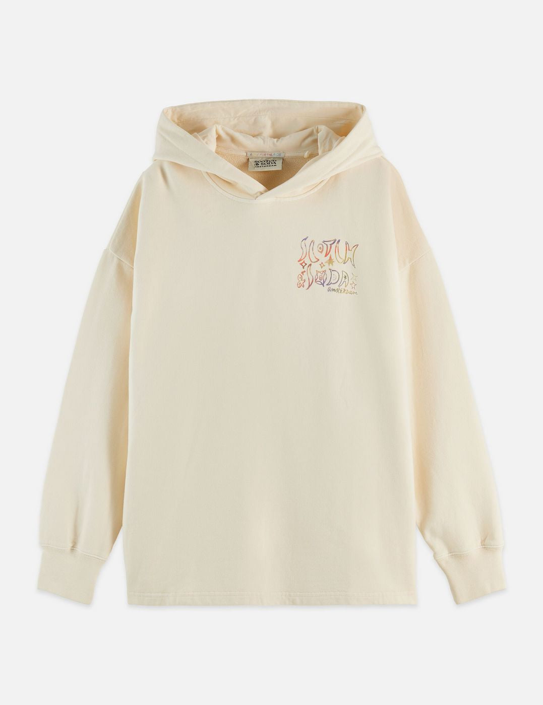 Sweat à capuche Washed Artwork - Eggnog