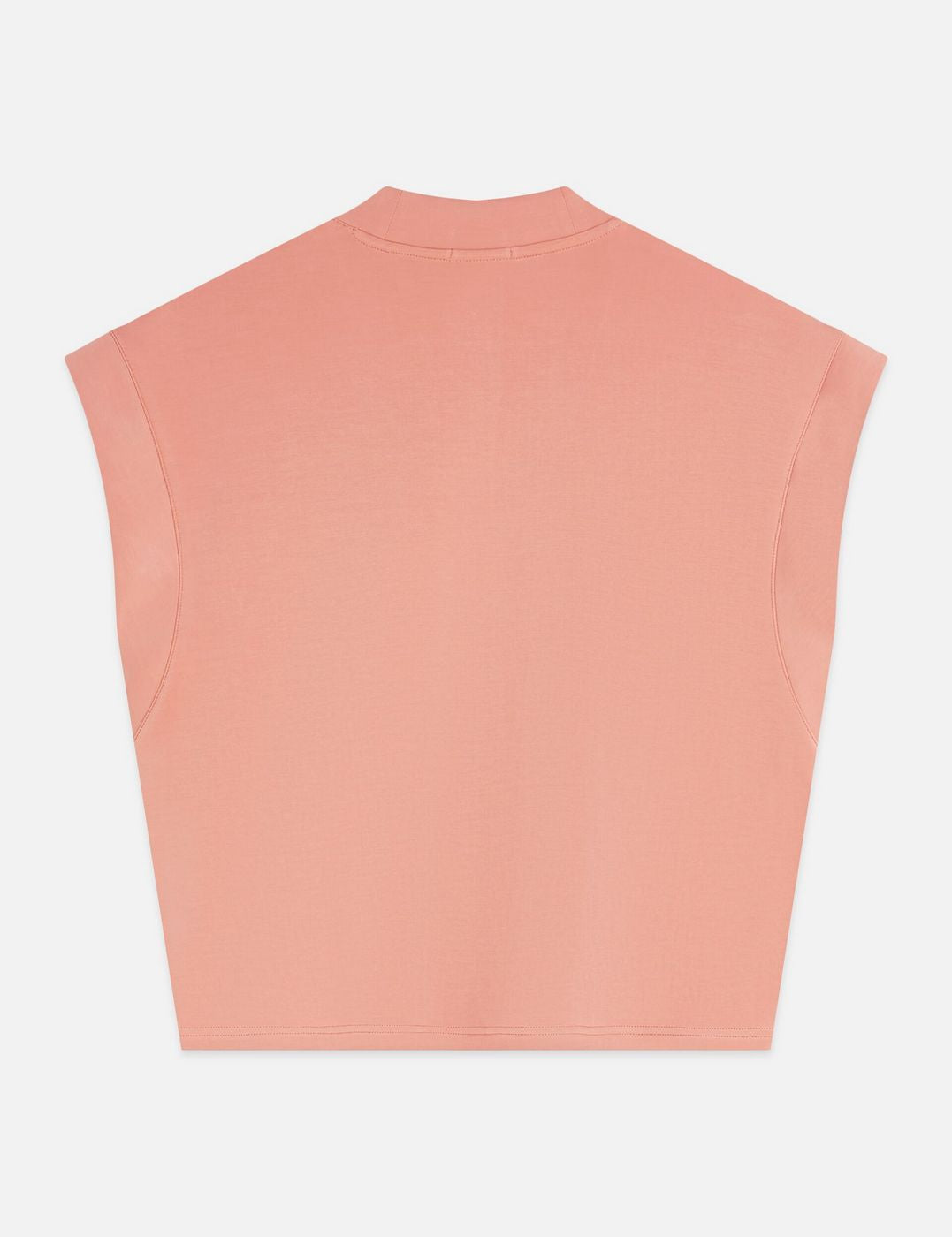 Sweat Tencel V-Neck Shortsleeved - Canyon Clay