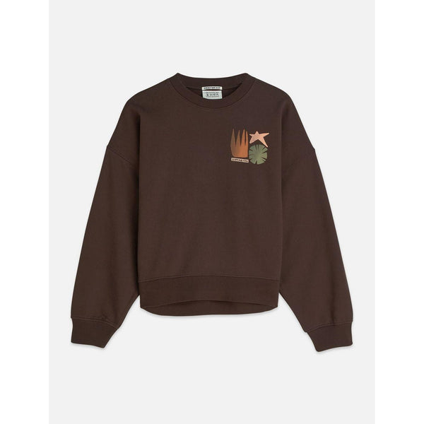Sweat Front Back Artwork Oversized-Fit - Hot Fudge
