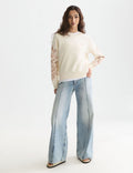 Sweat Embroidered Regular-Fit - Eggnog