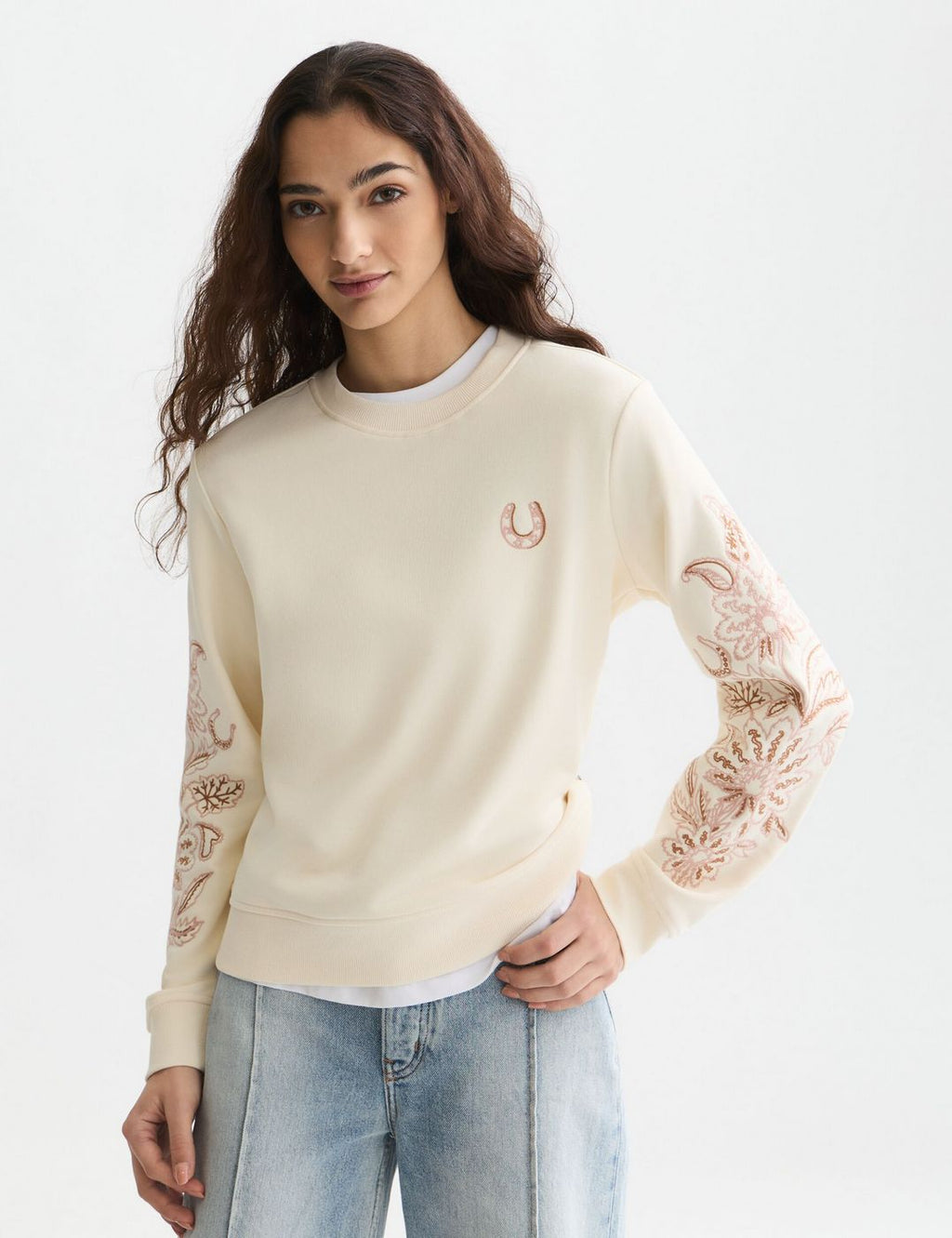 Sweat Embroidered Regular-Fit - Eggnog