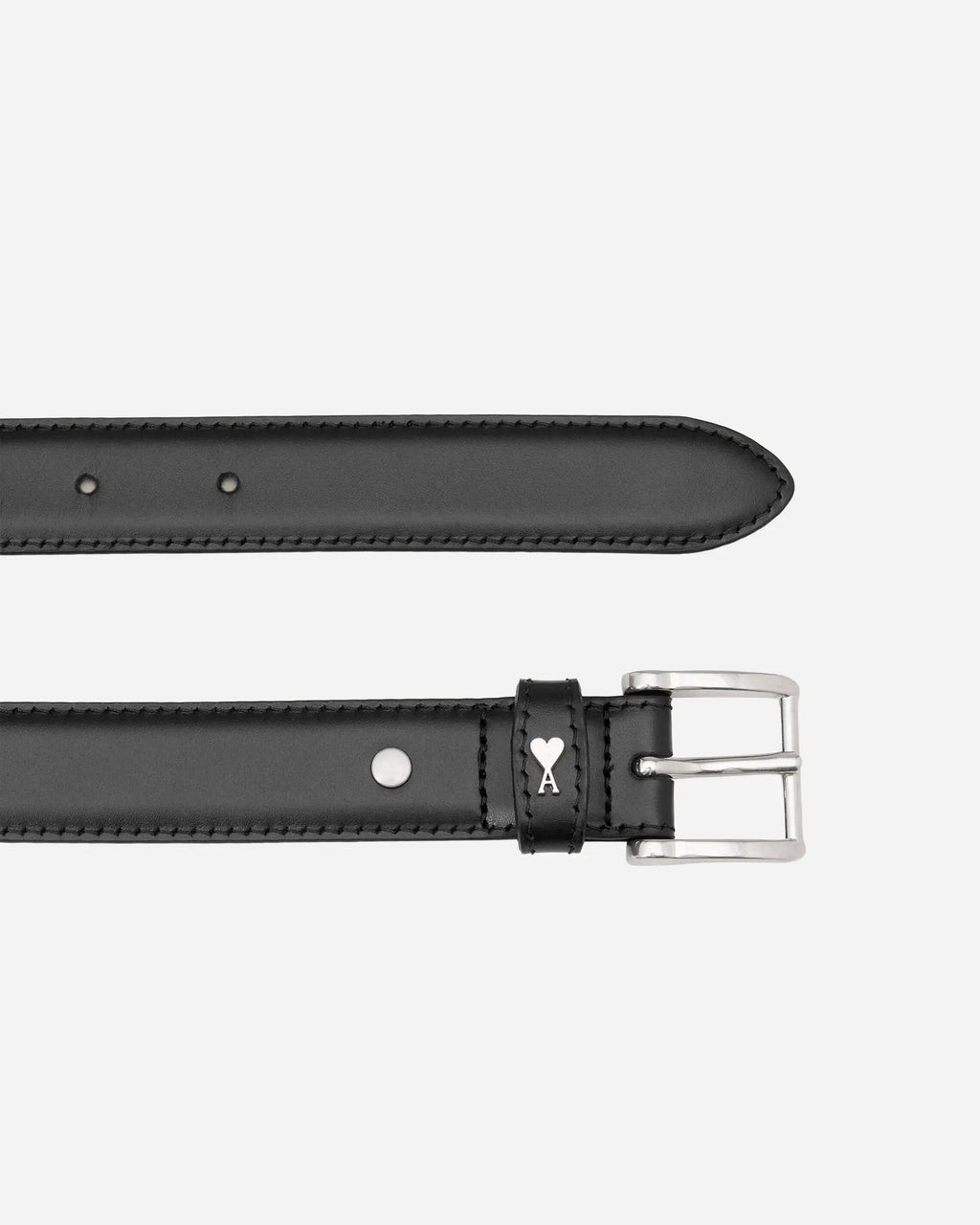 Ami Paris - Ceinture Paris En Cuir De Vachette