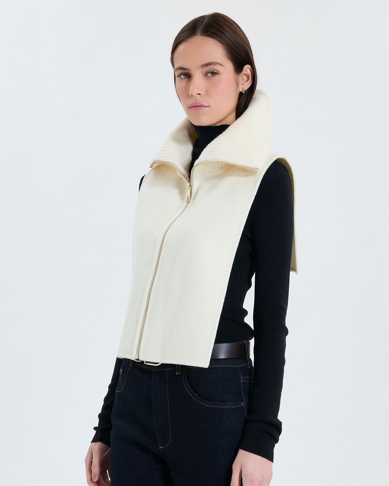 Ecru zip collar_3