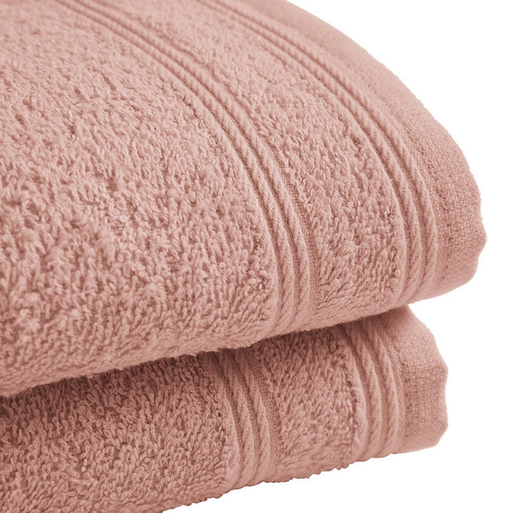 Serviettes Invité "Spa" - 100% Coton - Blush