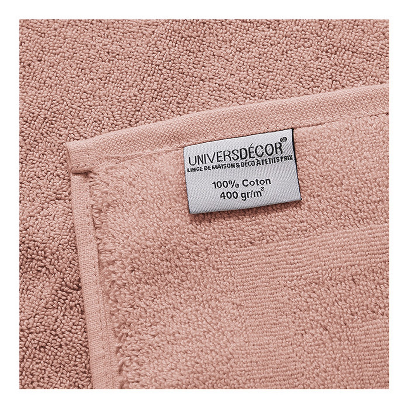 Serviettes Invité "Spa" - 100% Coton - Blush