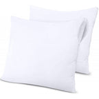Juego de 2 protectores de almohada - Esponja antiácaros impermeable - Blanco