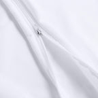 Juego de 2 protectores de almohada - Esponja antiácaros impermeable - Blanco