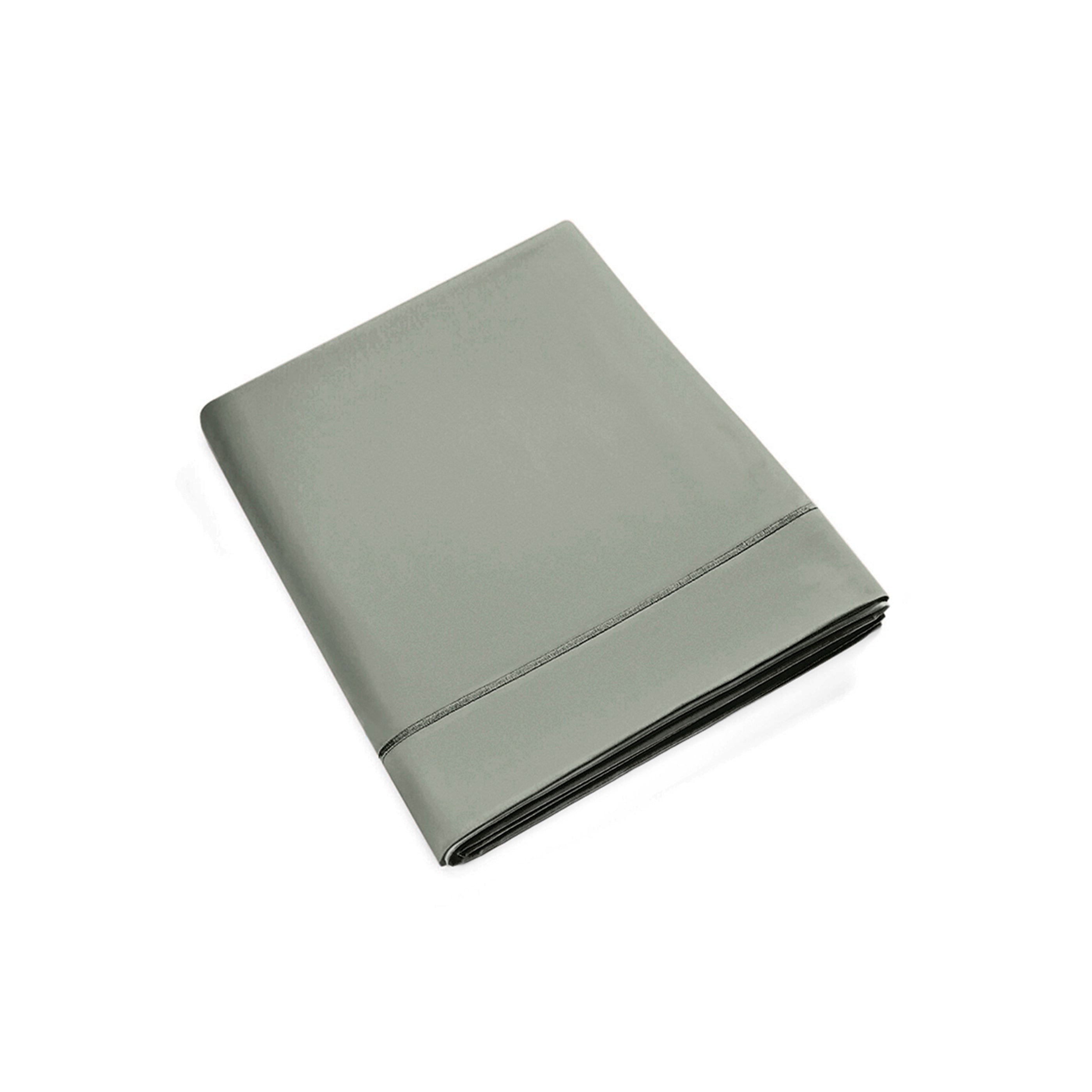 Drap Plat - 100% Percale Coton - Ardoise