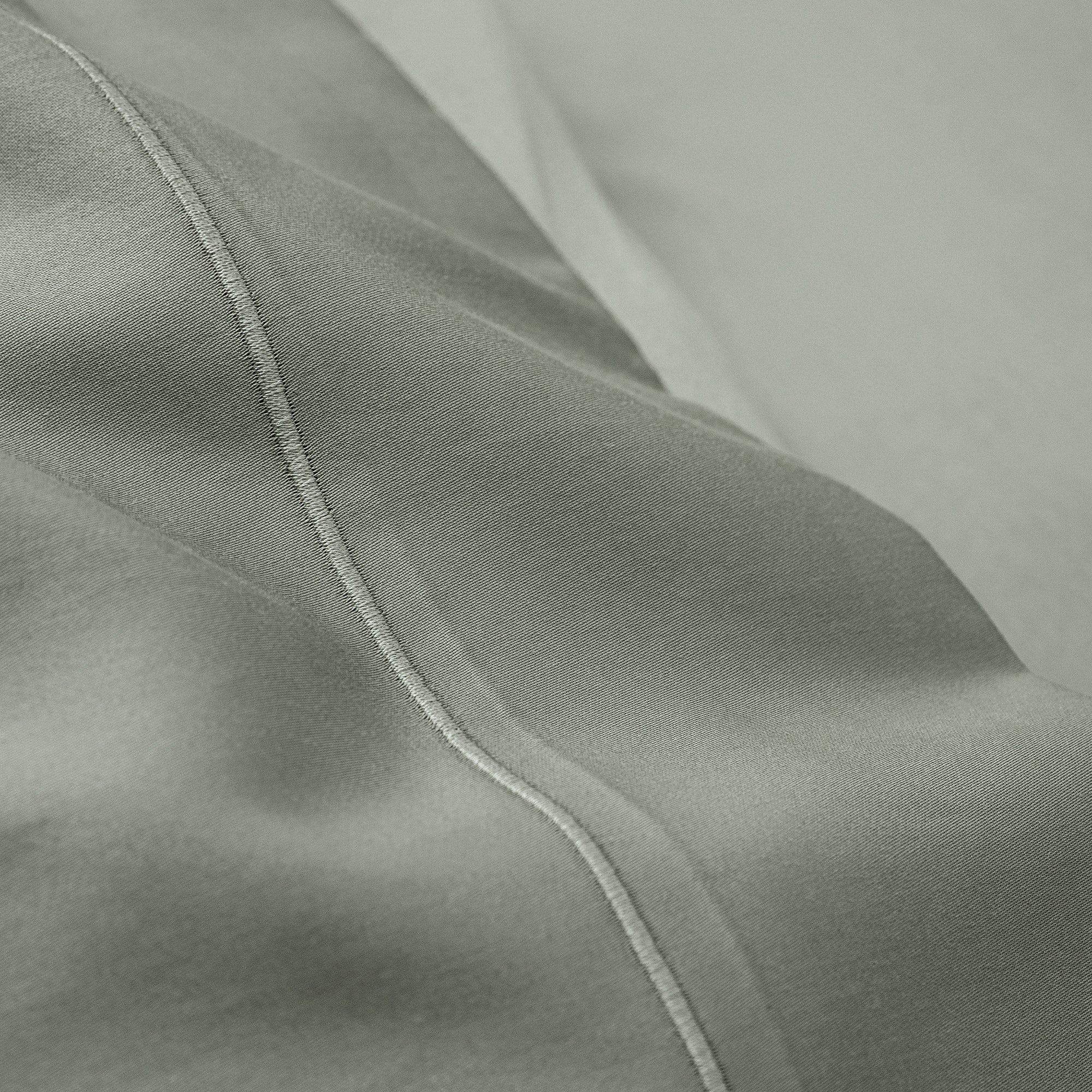 Drap Plat - 100% Percale Coton - Ardoise