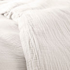 Duvet Set (Cover + Pillowcases) - 100% Cotton Gauze - Snow