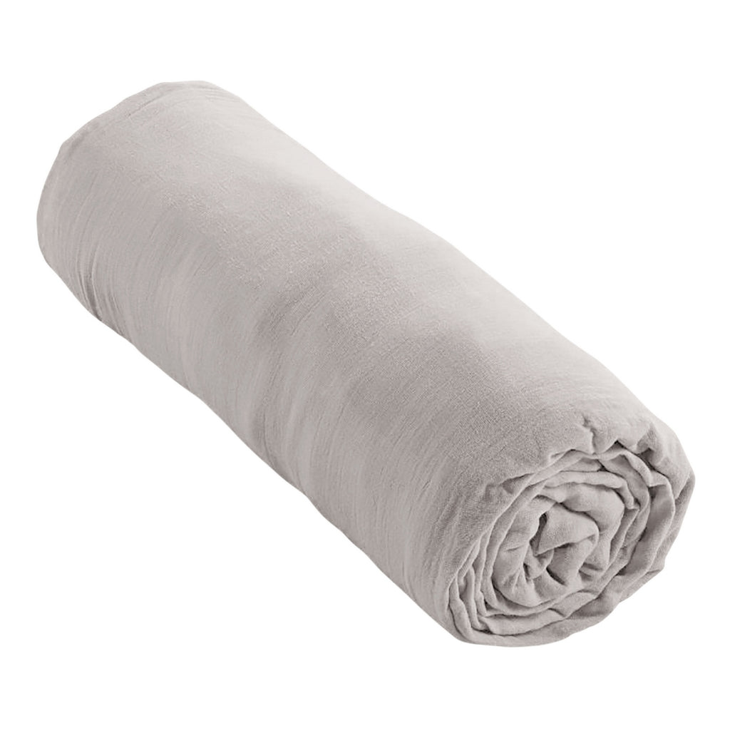 Cotton Gauze Fitted Sheet - Pearl