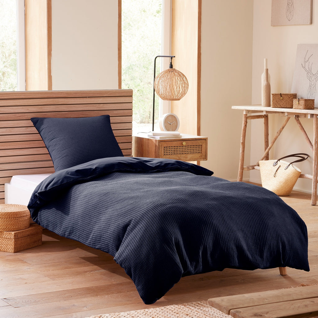 Duvet Set (Cover + Pillowcases) - Honeycomb - Storm