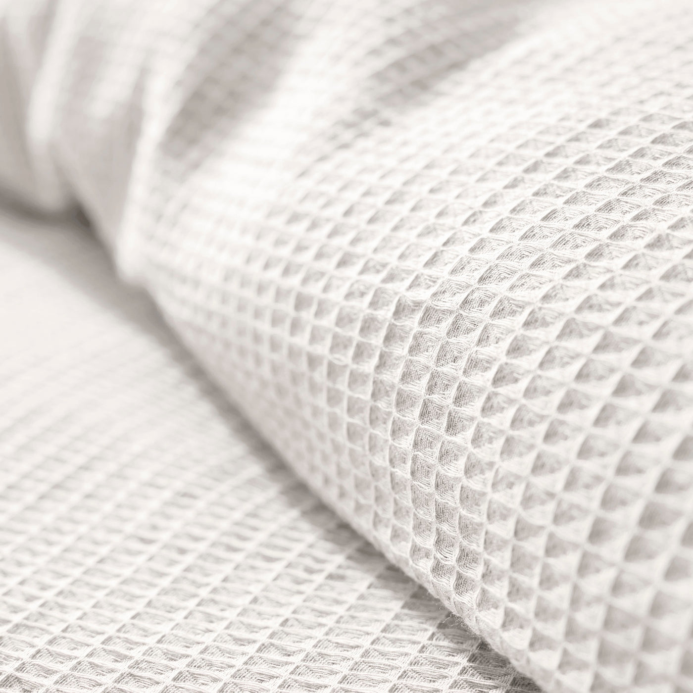 Duvet Set (Cover + Pillowcases) - Honeycomb - Snow