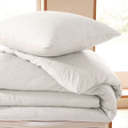 Duvet Set (Cover + Pillowcases) - Honeycomb - Snow