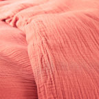 Pack Complet (Housse De Couette + Taie(s) + Drap Housse) - Gaze De Coton - Blush