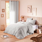 Pack Complet (Housse De Couette + Taie(s) + Drap Housse) - Gaze De Coton - Perle