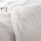 Pack Complet (Housse De Couette + Taie(s) + Drap Housse) - Gaze De Coton - Perle