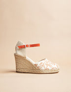 Udaipur Bride Espadrilles - Indian Pattern Canvas - Women