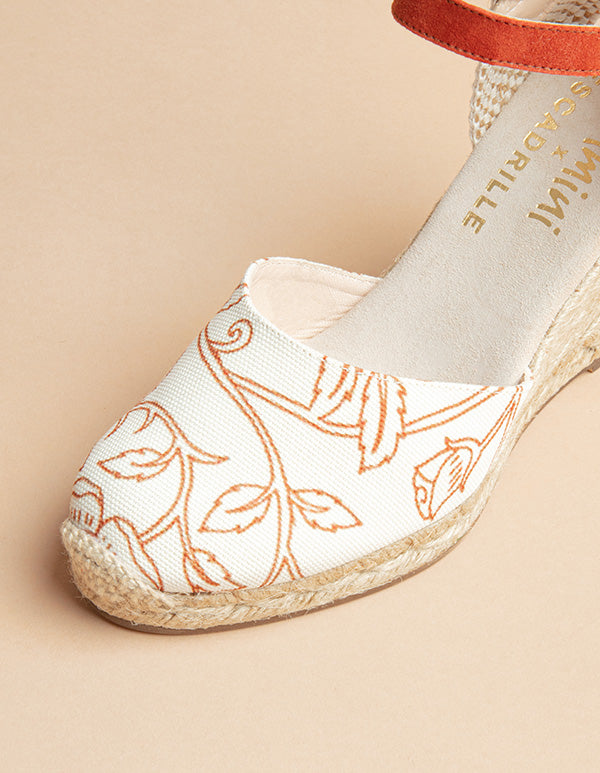 Udaipur Bride Espadrilles - Indian Pattern Canvas - Women