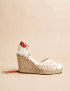 Udaipur Ribbon Espadrilles - Indian Pattern Canvas - Women