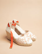 Udaipur Ribbon Espadrilles - Indian Pattern Canvas - Women