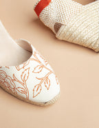 Udaipur Ribbon Espadrilles - Indian Pattern Canvas - Women