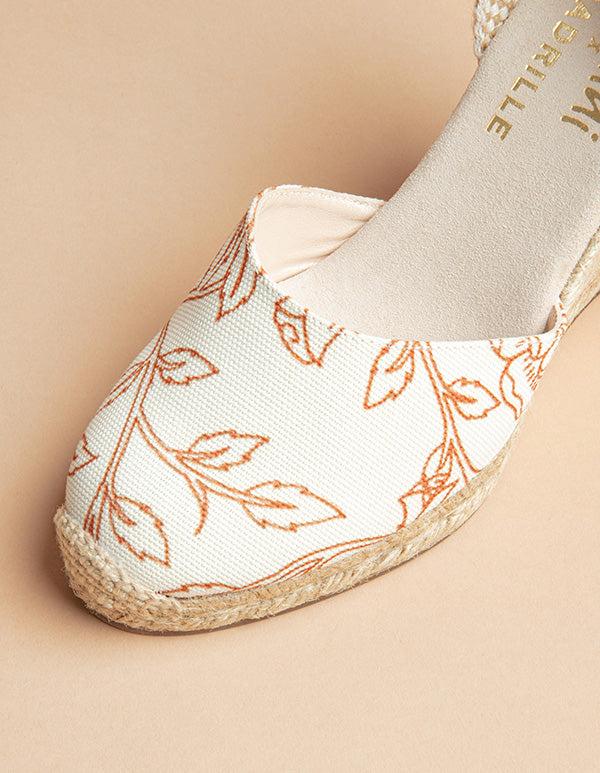 Udaipur Ribbon Espadrilles - Indian Pattern Canvas - Women