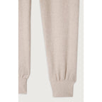 Pantalón de Chándal Recto - Beige Jaspeado - Mujer