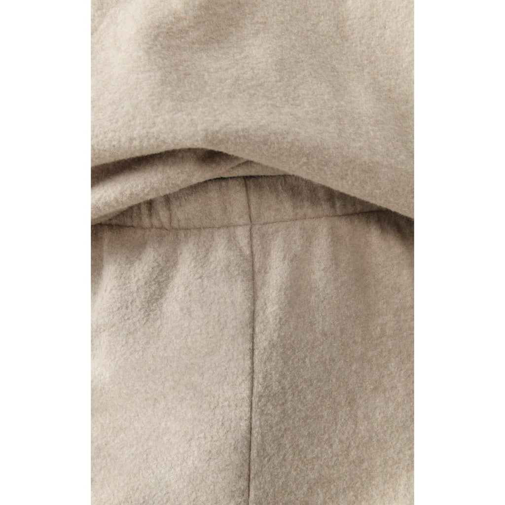 Pantalón de Chándal Recto - Beige Jaspeado - Mujer