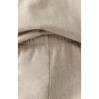 Pantalón de Chándal Recto - Beige Jaspeado - Mujer