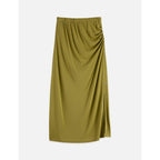 Jupe Drapey Modal - Green Moss