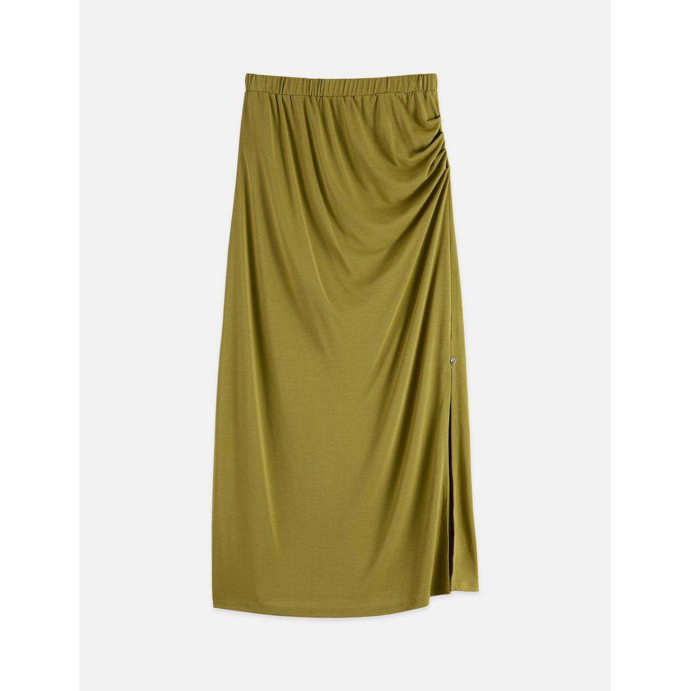 Jupe Drapey Modal - Green Moss