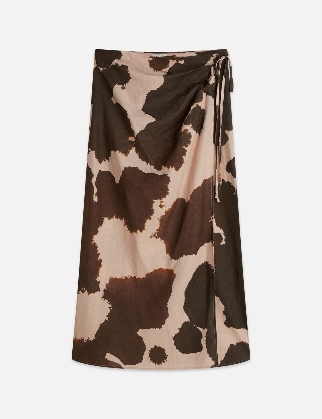 Jupe Linen - Painterly Animal Eggnog