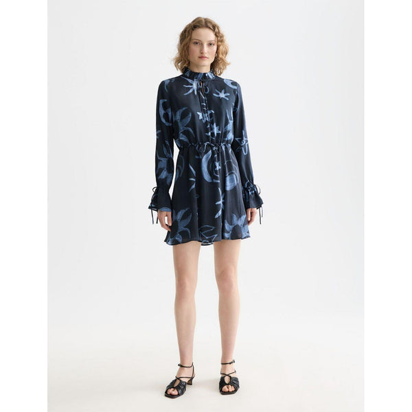 Robe Printed Long Sleeve Mini - Cosmic Sky Spaced Carbon