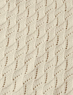 Robe Pointelle Stitch Knitted Short Tunic - Fog