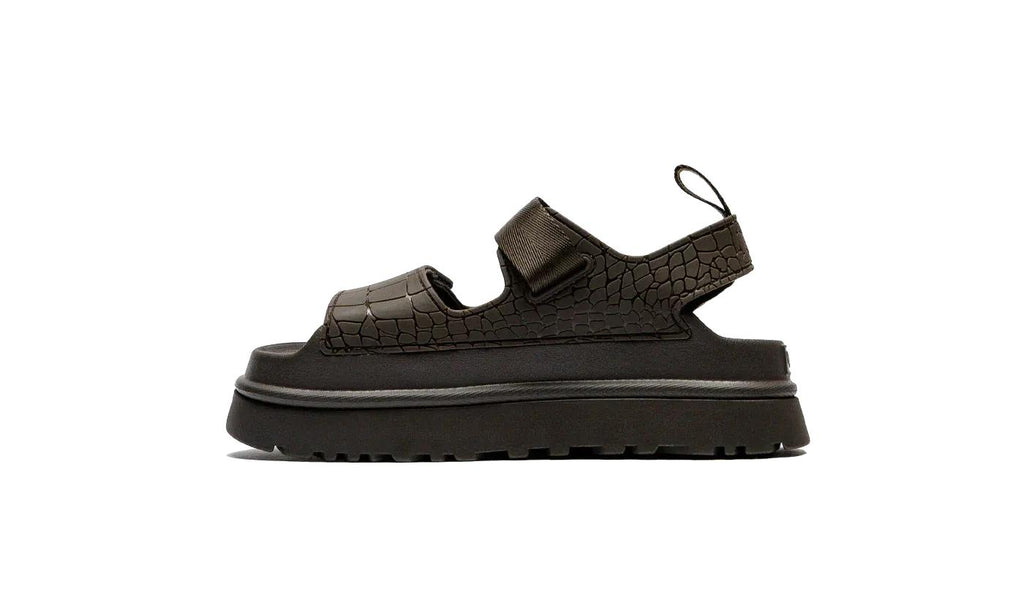 UGG - Goldenglow Embossed Sandal Dense Smoke - Marron