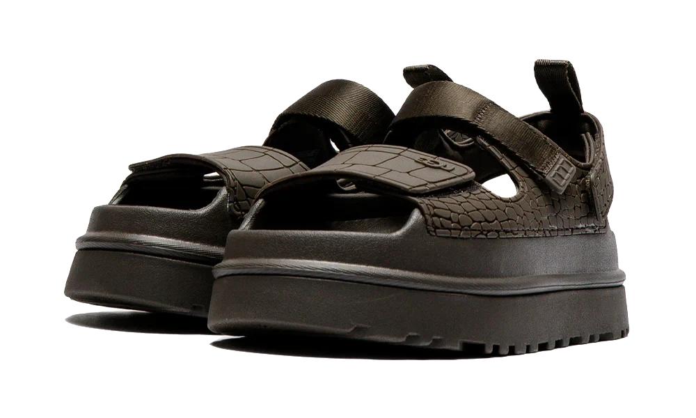UGG - Goldenglow Embossed Sandal Dense Smoke - Marron