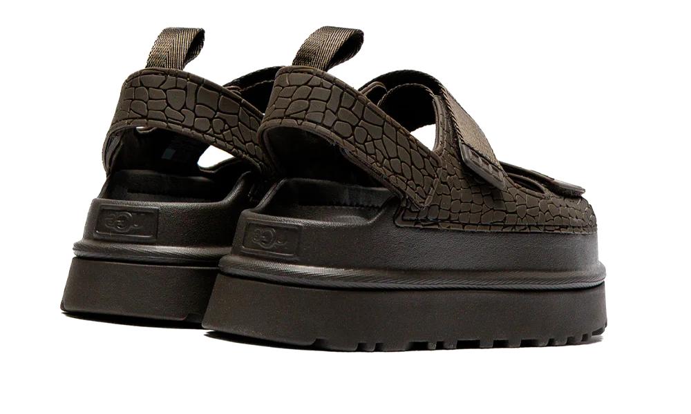 UGG - Goldenglow Embossed Sandal Dense Smoke - Marron