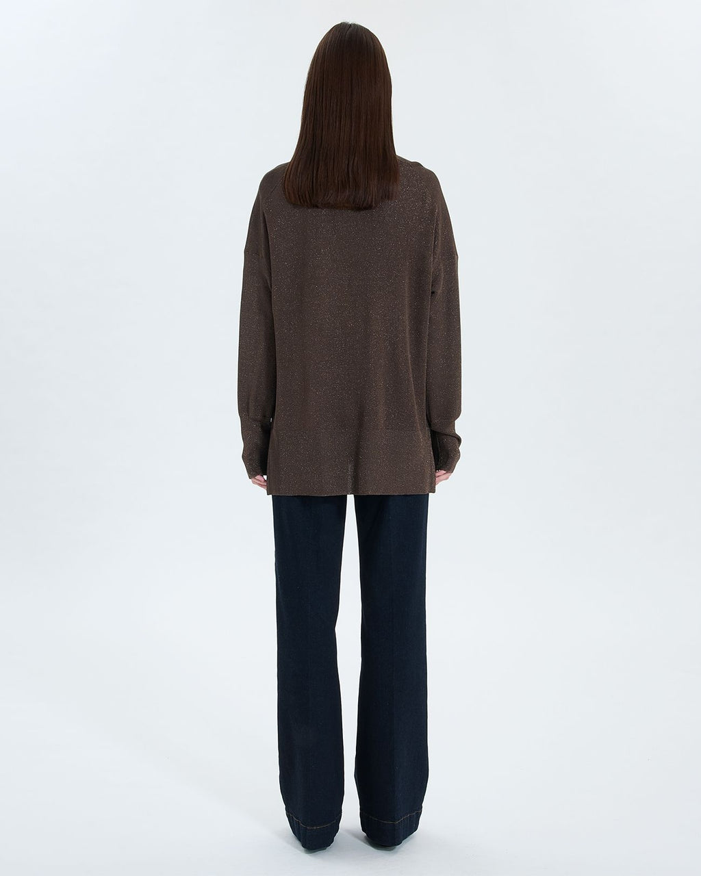 Long open cardigan taupe_3