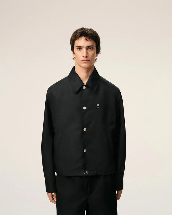 Ami Paris - Ami De Coeur Rivet Buttoned Jacket in Nylon