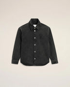 Ami Paris - Overshirt With Knitted Ami De Coeur