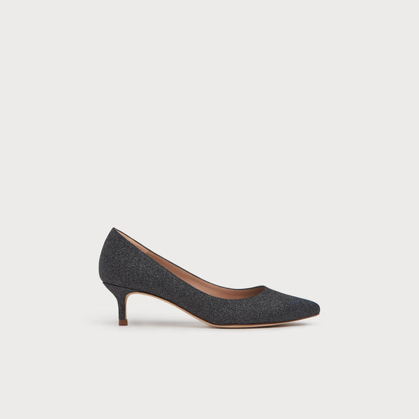 Zapatos de Tacón Audrey - Gris Oscuro Jaspeado