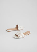LK Benett - Mulas de Cuero Amaya - Blanco